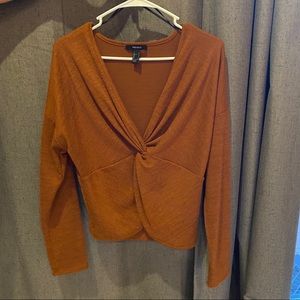 Orange long sleeve top
